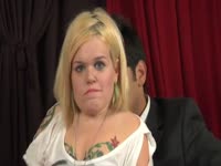 Hilarious midget fetish video features obnoxious entertainment host asking dwarf questions